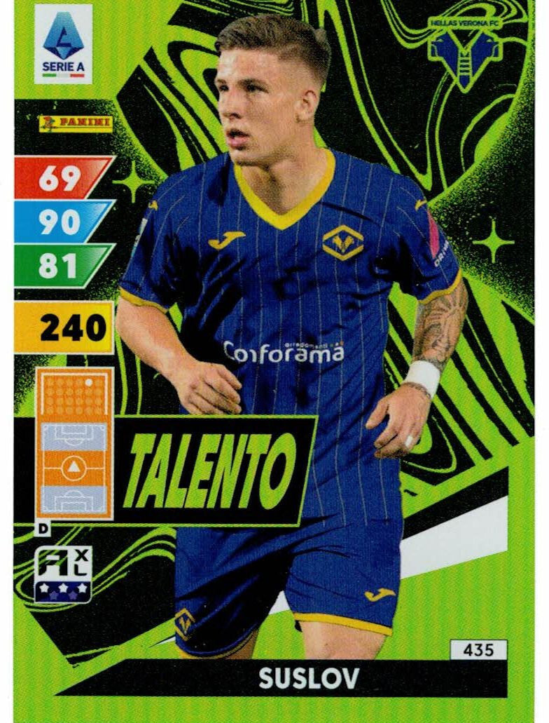 Adrenalyn XL 2024/25 Serie A - Suslov "Talento" n.435